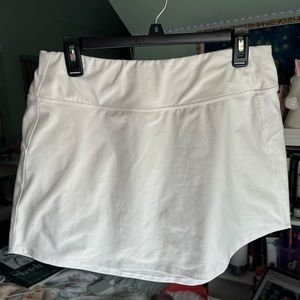 White tennis skirt